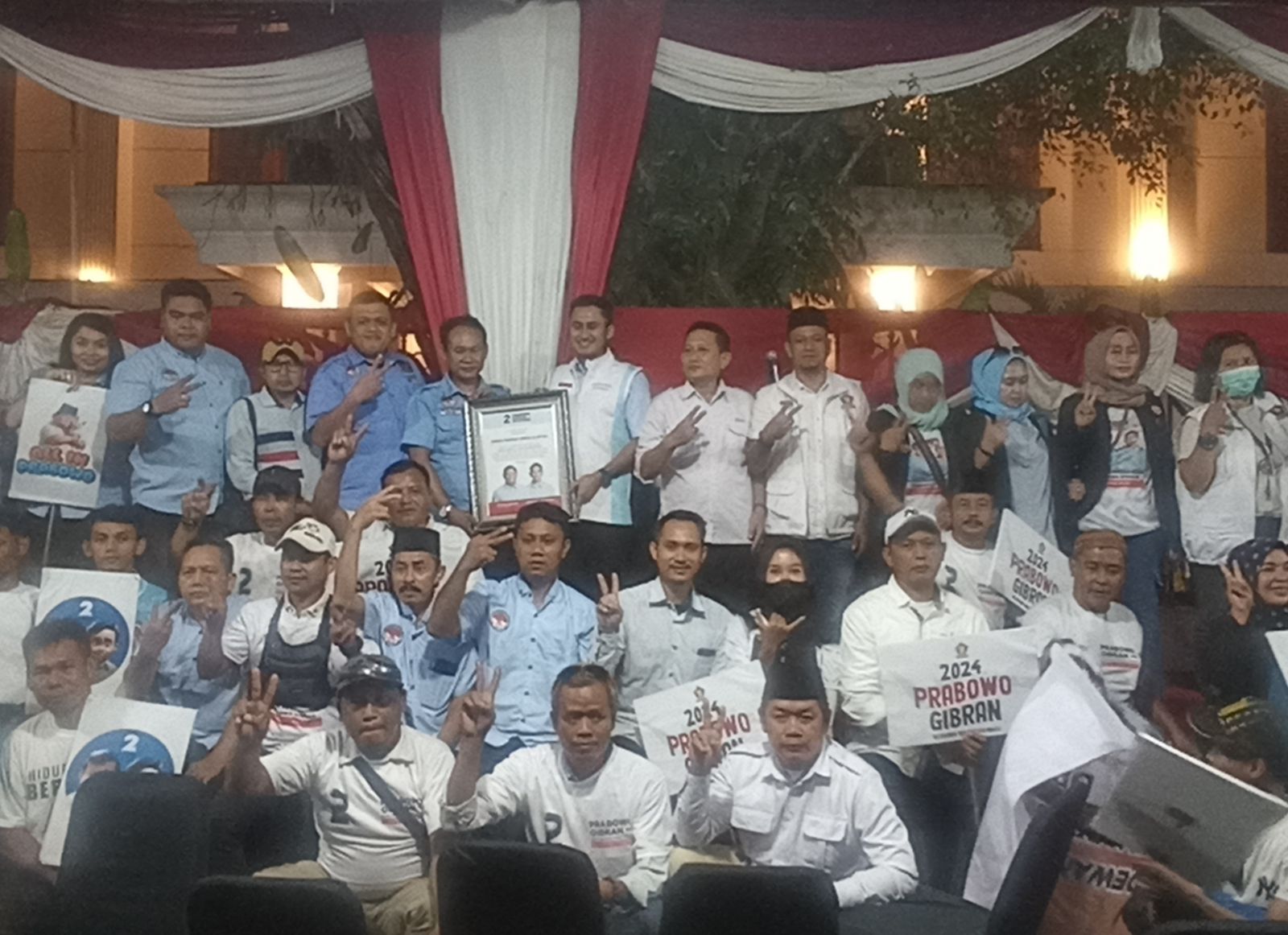 Relawan Gerakan Persatuan Nusantara (GPN). (SinPo.id/Sigit Nuryadin)