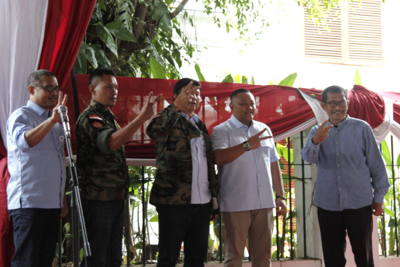 Persatuan Relawan Perlindungan Masyarakat Deklarasi mendukung Prabowo-Gibran di Pilpres 2024 nanti (Ashar/SinPo.id)