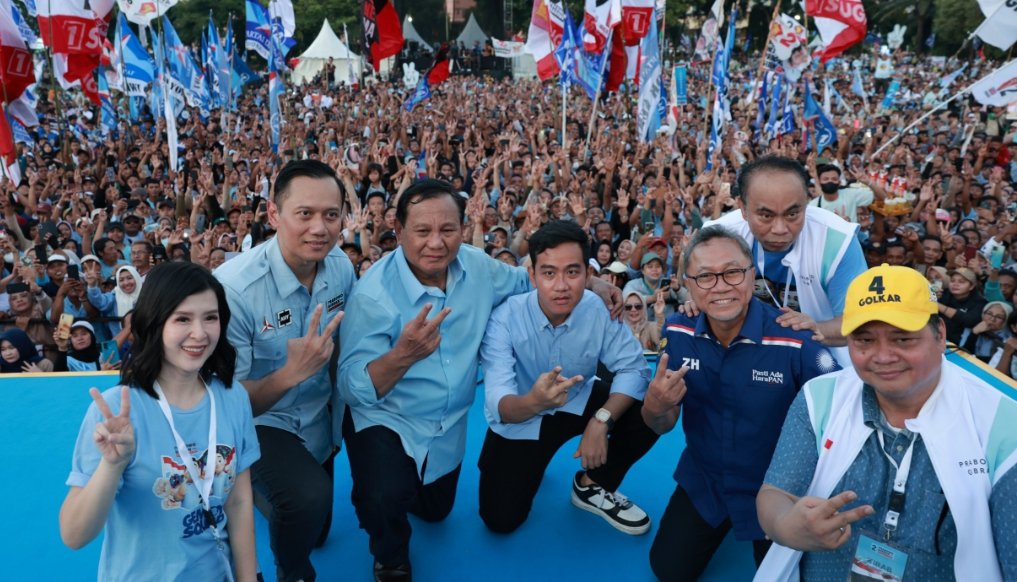 Prabowo-Gibran bersama petinggi KIM di Semarang (SinPo.id/ Tim Media)