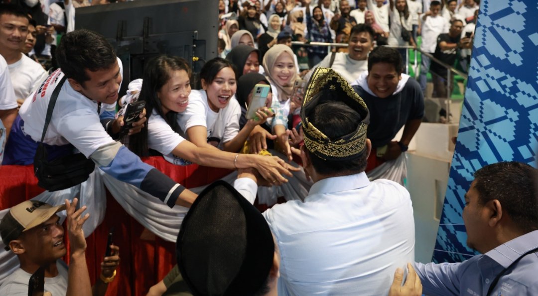 Prabowo Subianto di Pekanbaru, Riau (SinPo.id/ Tim Media Prabowo)