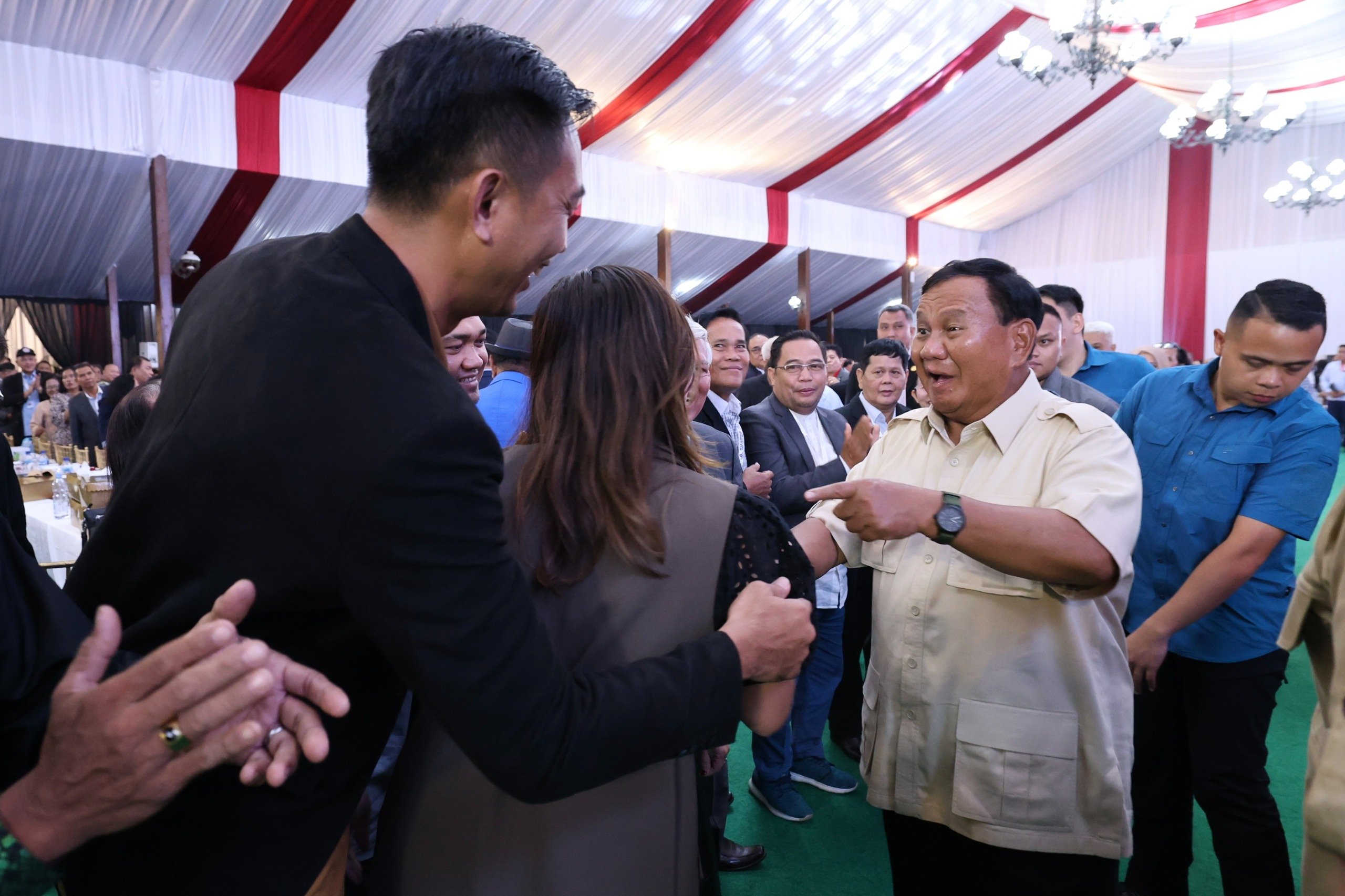 Prabowo bertemu para pendeta di Padepokan Garuda Yaksa (Sinpo.id/Tim Media)