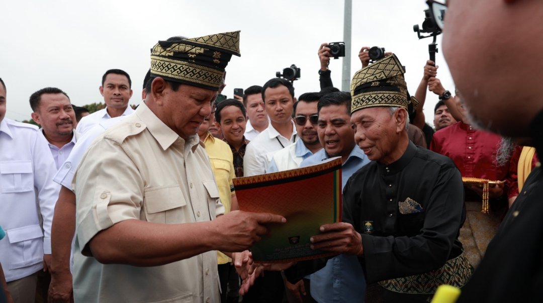 Prabowo Subianto di Pekanbaru, Riau (SinPo.id/ Tim Media Prabowo)