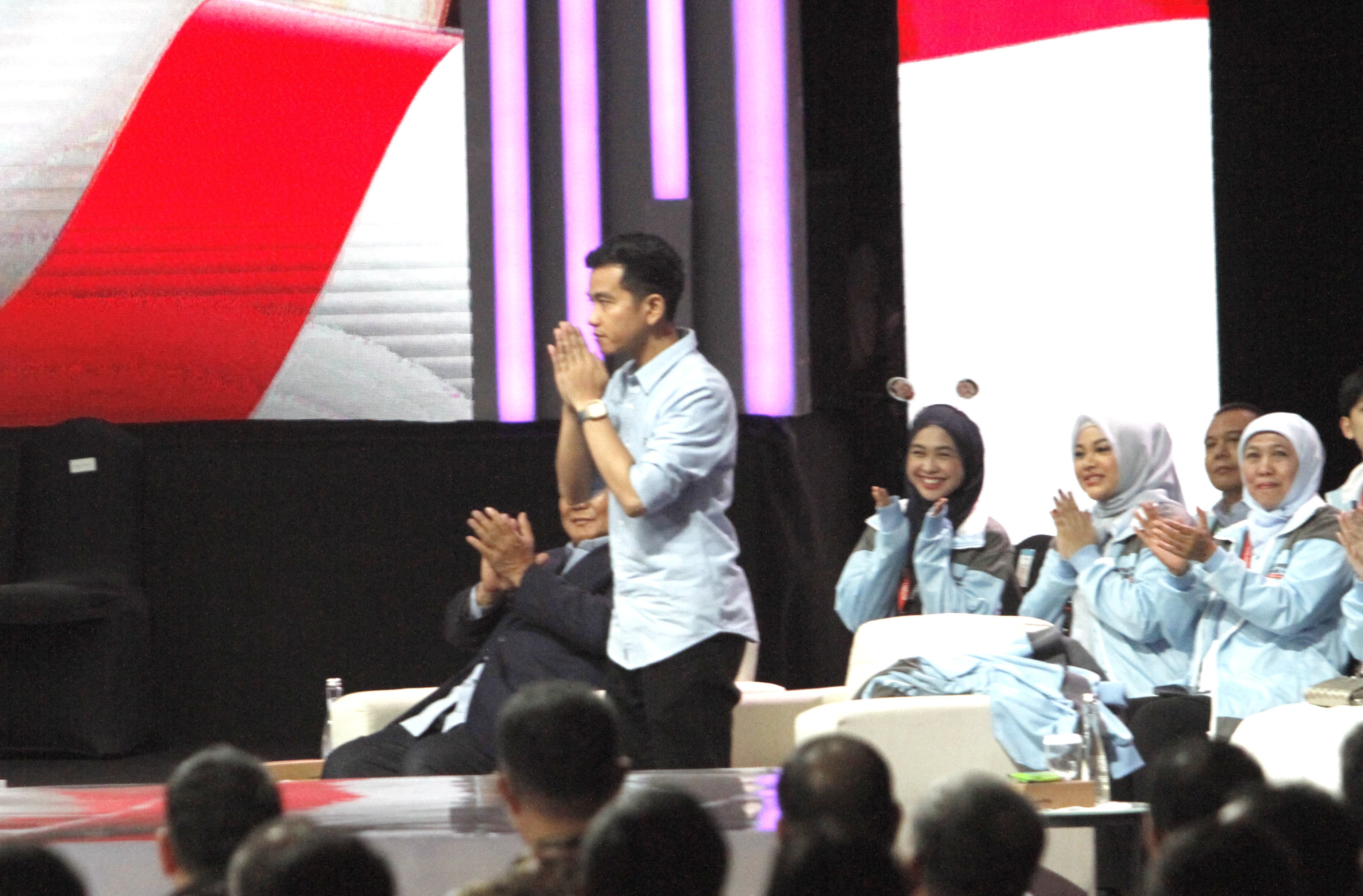 Gibran Rakabuming tampil dalam acara debat cawapres (Sinpo.id/Ashar)