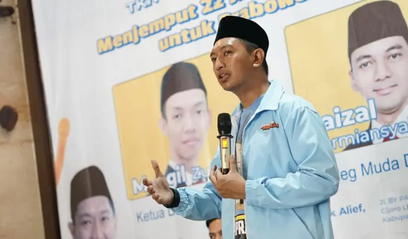 Komandan Tim Kampanye Nasional (TKN) Pemilih Muda (Fanta) Prabowo-Gibran, Arief Rosyid Hasan. (SinPo.id)