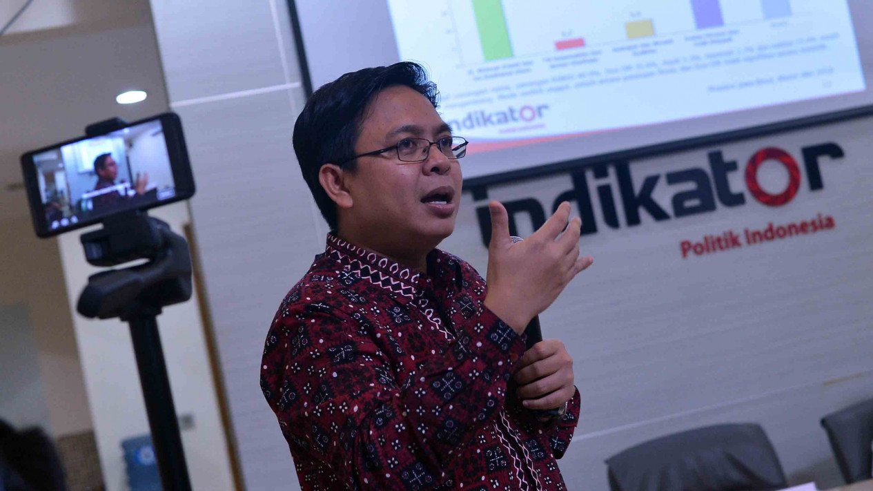 Founder dan Peneliti Utama Indikator Politik Indonesia Burhanuddin Muhtadi. (SinPo.id/Antara)