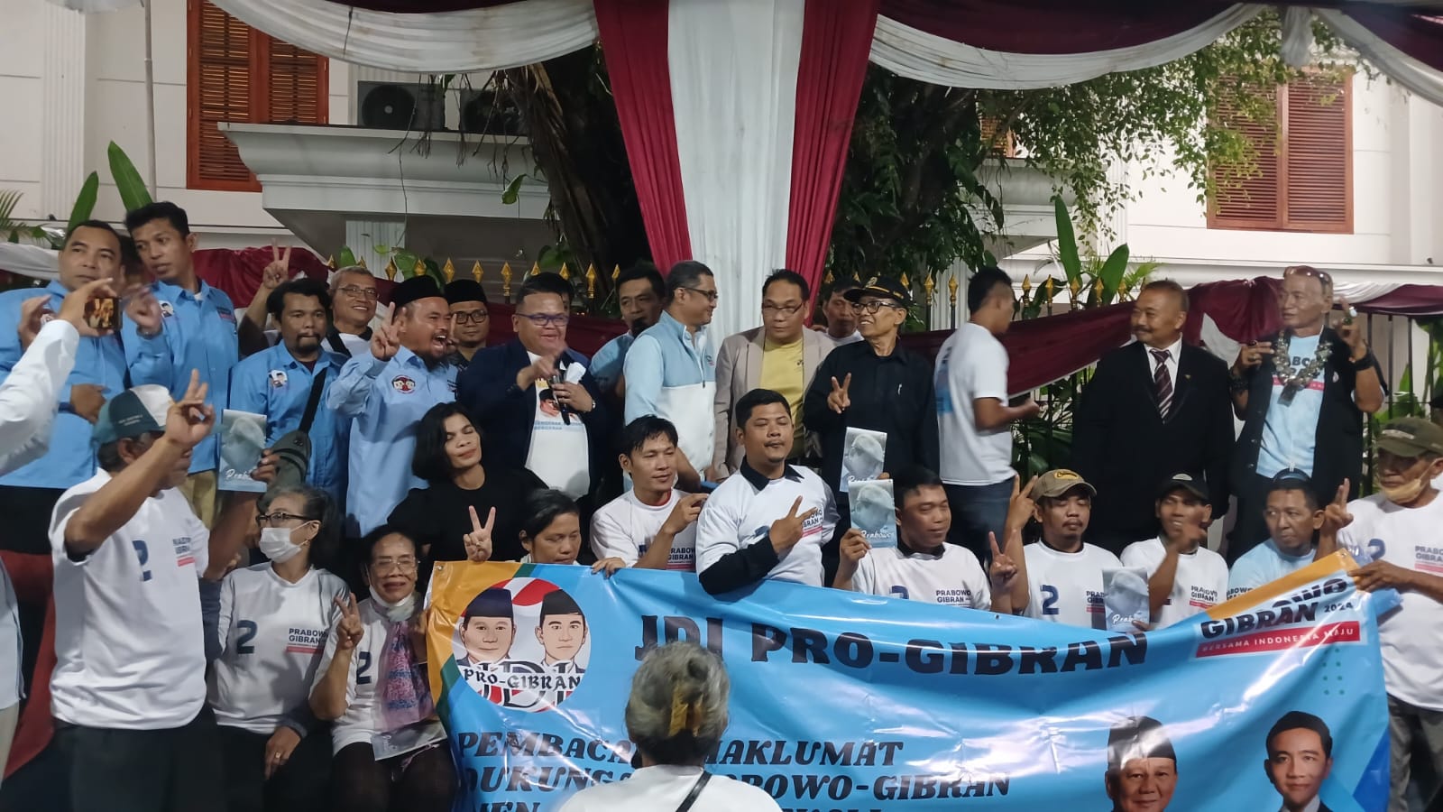 Relawan Jaringan Damai Indonesia (JDI) Prabowo-Gibran. (SinPo.id/Dok. Pribadi)