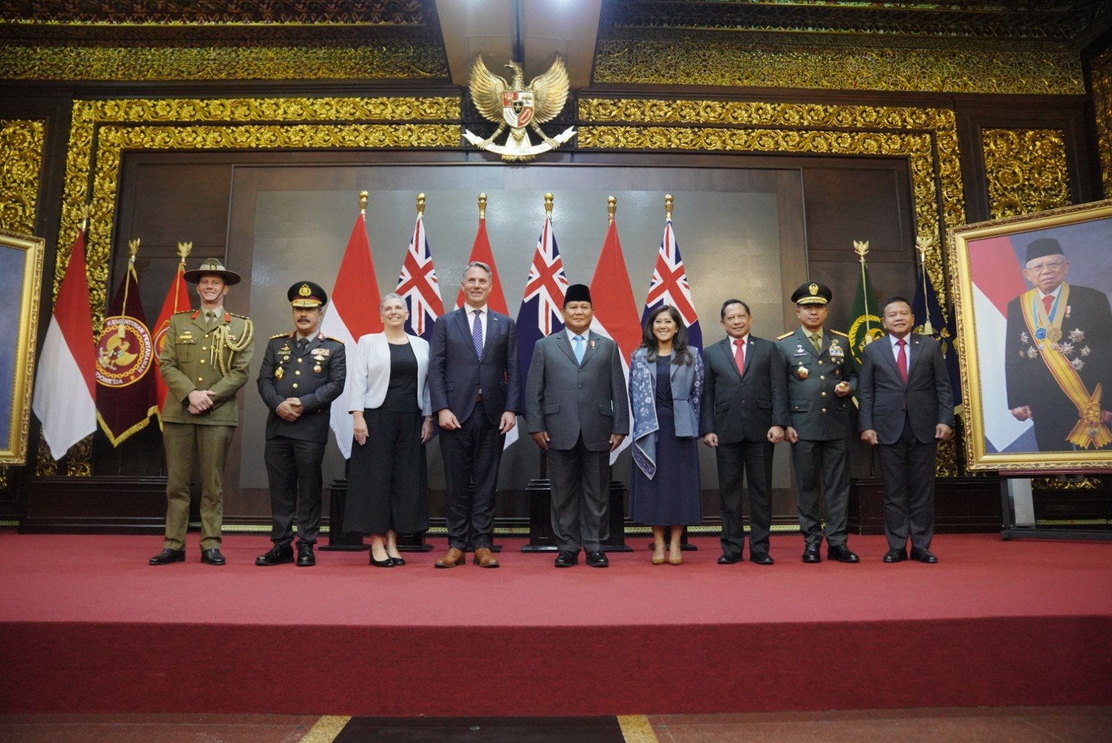 Kunjungan Wakil PM Australia ke Menhan (SinPo.id/Tkn)