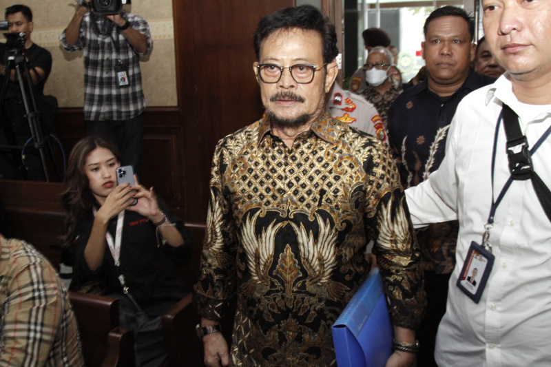 Sidang perdana mantan eks Menteri Pertanian Syahrul Yasin Limpo di gelar di pengadilan Tipikor Jakarta Pusat (Ashar/SinPo.id)