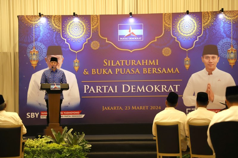 Ketua Umum DPP Partai Demokrat Agus Harimurti Yudhoyono (AHY) (SinPo.id/ Ashar)