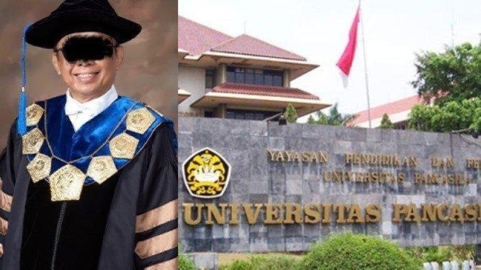 Rektor Univesitas Pancasila Jakarta, Edie Toet Hendratno alias ETH, dilaporkan ke polisi atas kasus dugaan pelecehan seksual dua pegawai wanita. (SinPo.id/Istimewa)
