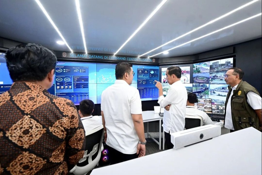 Jokowi tinjau pusat komando IKN (SinPo.id/Instagram Jokowi)