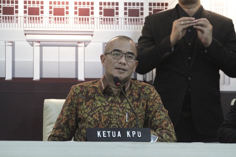Ketua KPU Hasyim As'yari (SinPo.id/ Ashar)