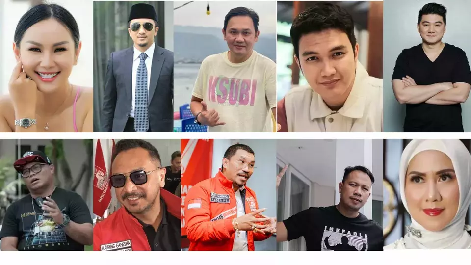 Sejumlah caleg dari kalangan artis yang ikut perebutan kursi DPR RI di Pemilu 2024. (SinPo.id/Istimewa)