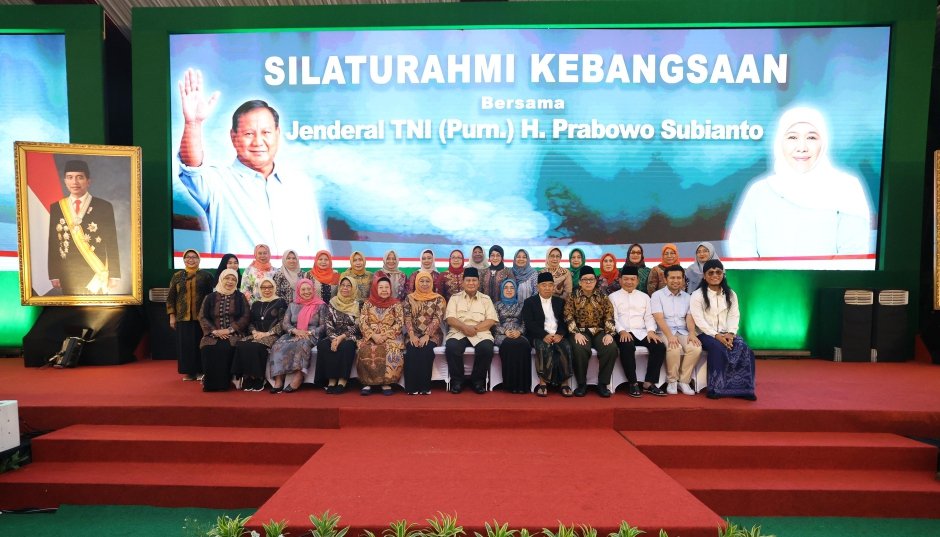 Silaturahmi Kebangsaan Prabowo dengan muslimat NU Jawa Timur (SinPo.id/ Tim Media)