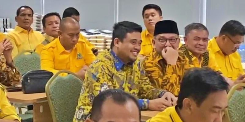 Wali Kota Medan Bobby Nasution di kantor DPP Partai Golkar (SinPo.id/ Istimewa)