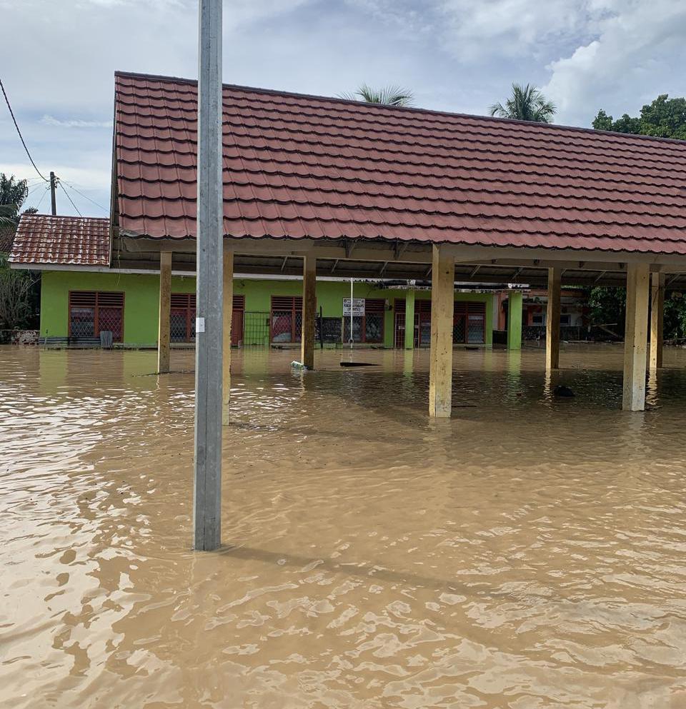 Kondisi banjir di Musi Rawas Utara pada Selasa 16 April 2024 (Sinpo.id/BNPB)