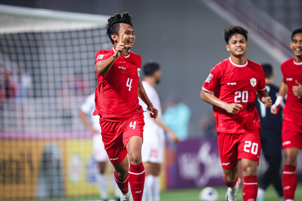 Pertandingan Indonesia vs Jordan dalam lanjutan laga Grup A di Stadion Abdullah bin Khalifa, Doha, Qatar. (SinPo.id/PSSI)