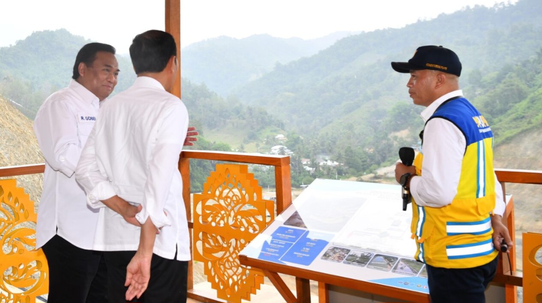 Jokowi tinjau proyek bendungan di Gorontalo (SinPo.id/Setpres)