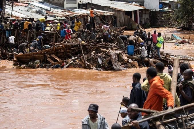 Banjir yang melanda Nairobi. (SinPo.id/AFP)