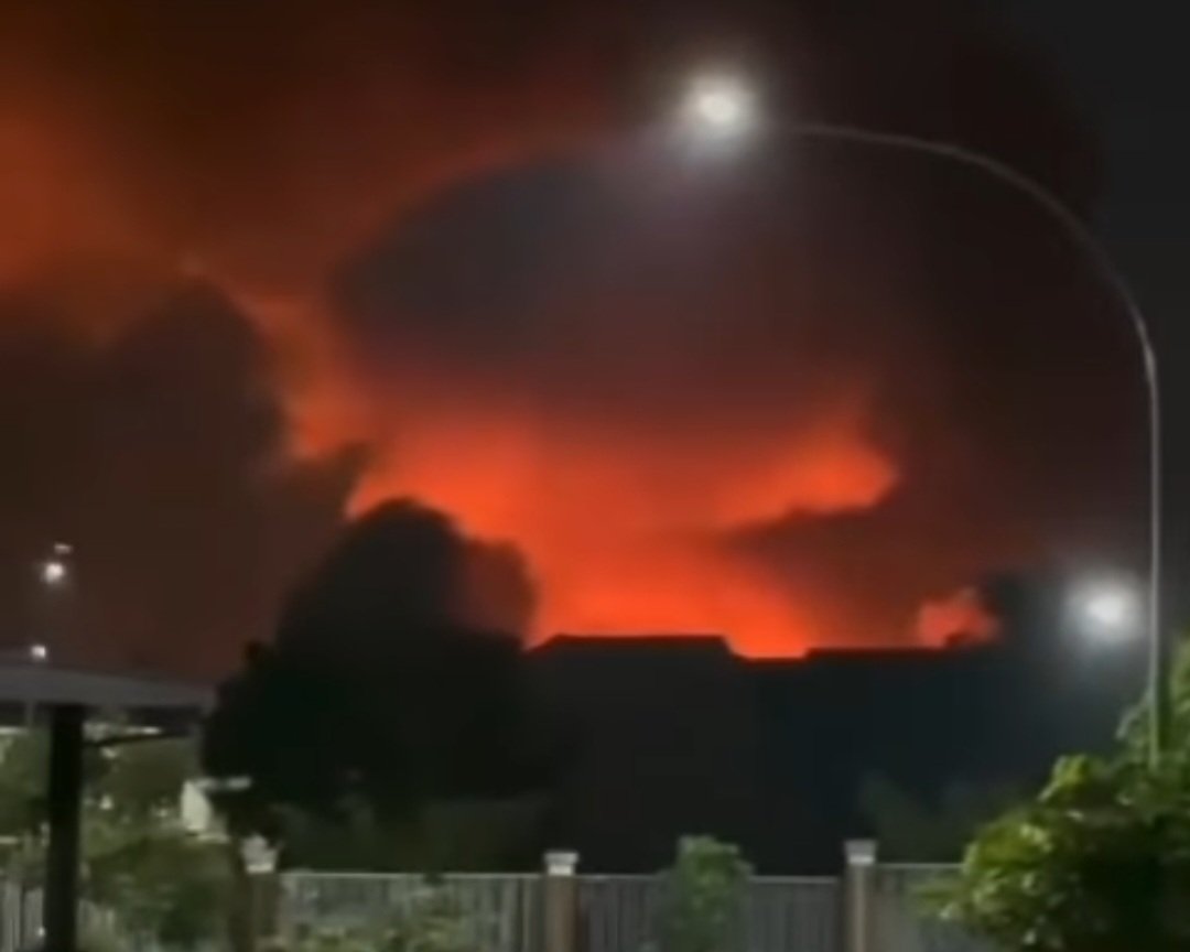 gudang peluru TNI di Bogor terbakar (SinPo.id/Instagram)