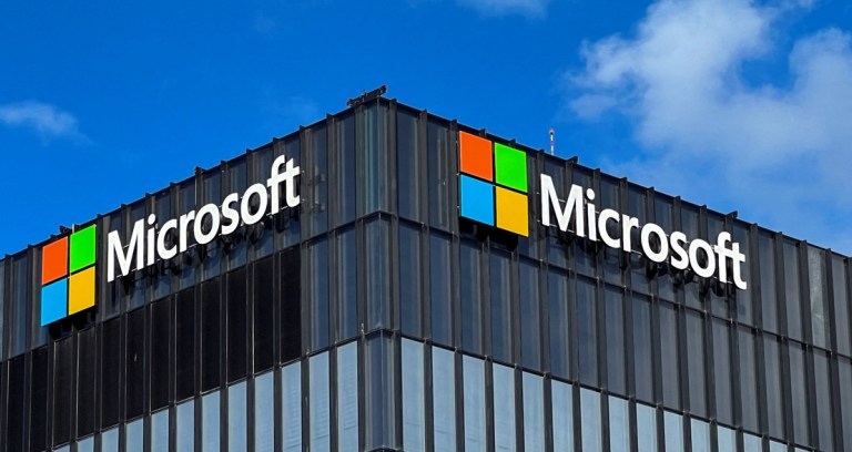 Logo perusahan Microsoft (SinPo.id/ Dok. Bloomberg)