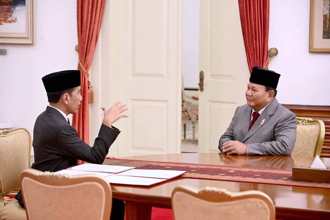 Presiden Jokowi bertemu calon presiden (capres) terpilih 2024, Prabowo Subianto di Istana Negara Jakarta. (SinPo.id/Instagram Prabowo)