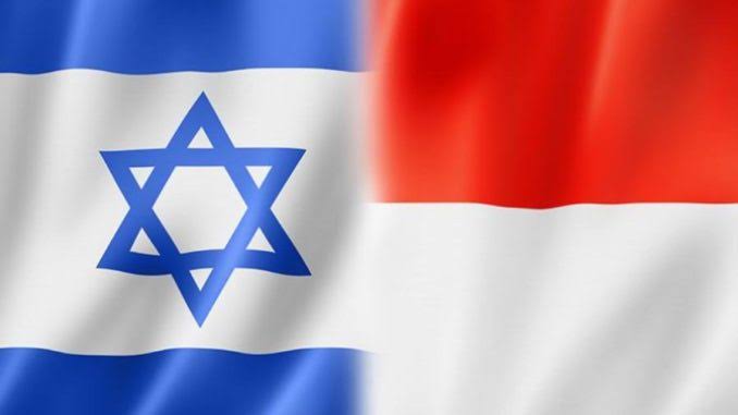 Ilustrasi bendera israel dan Indonesia (SinPo.id/geotimes)