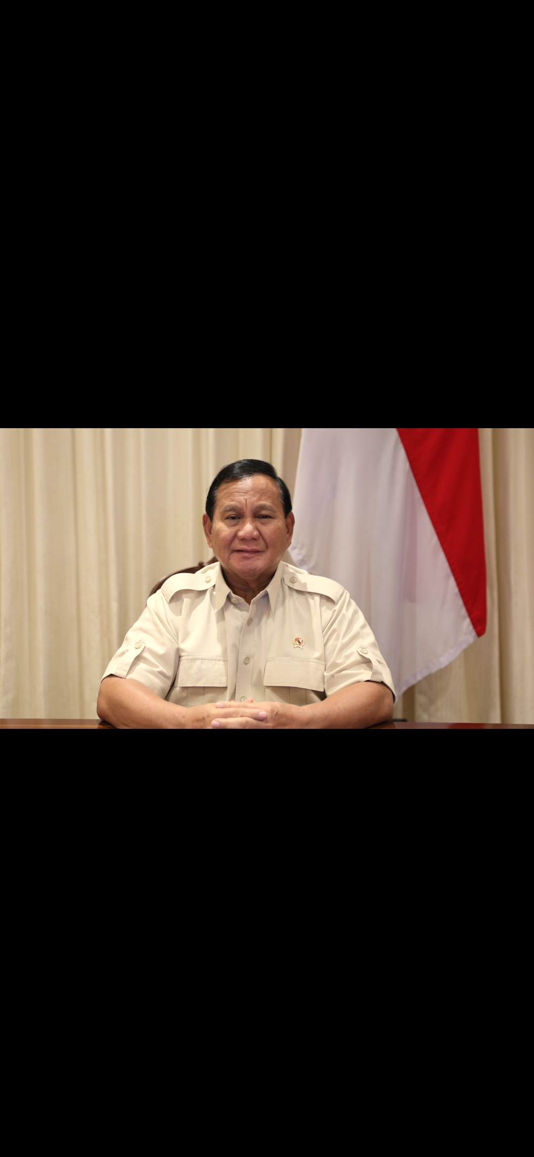 Presiden terpilih Prabowo Subianto