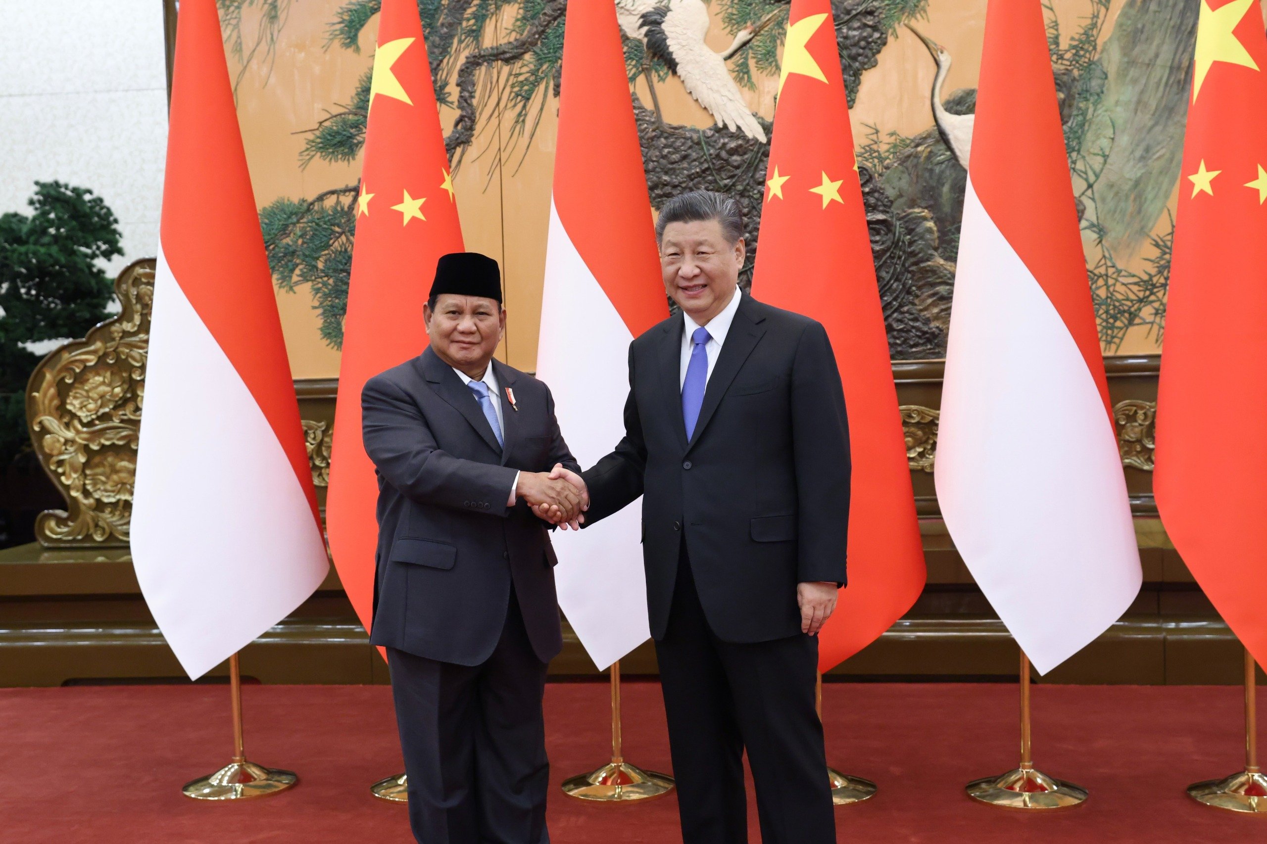 Prabowo bertemu dengan Presiden Xi jinping