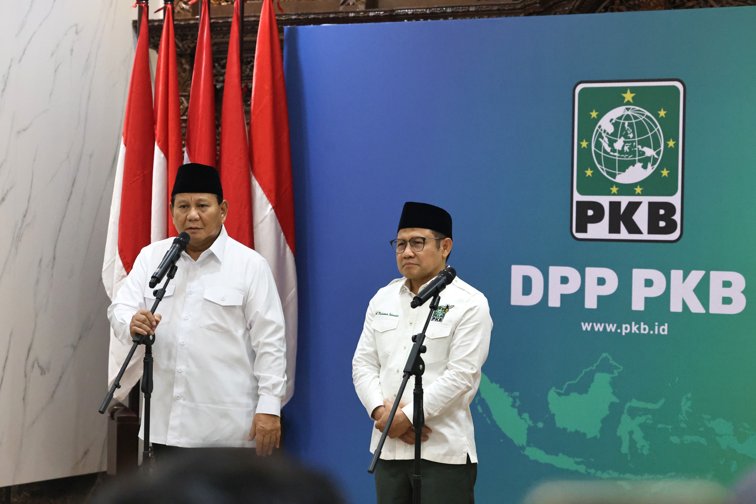 Prabowo sambangi DPP PKB (SinPo.id/Ashar)