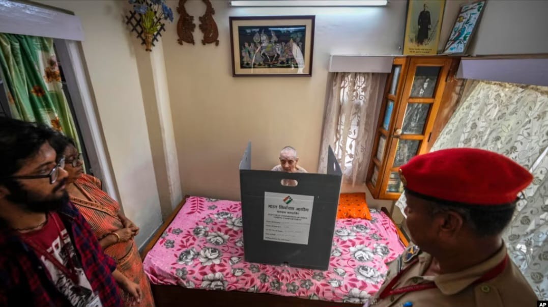 Pemungutan suara Pemilu di India (SinPo.id/ VOA)