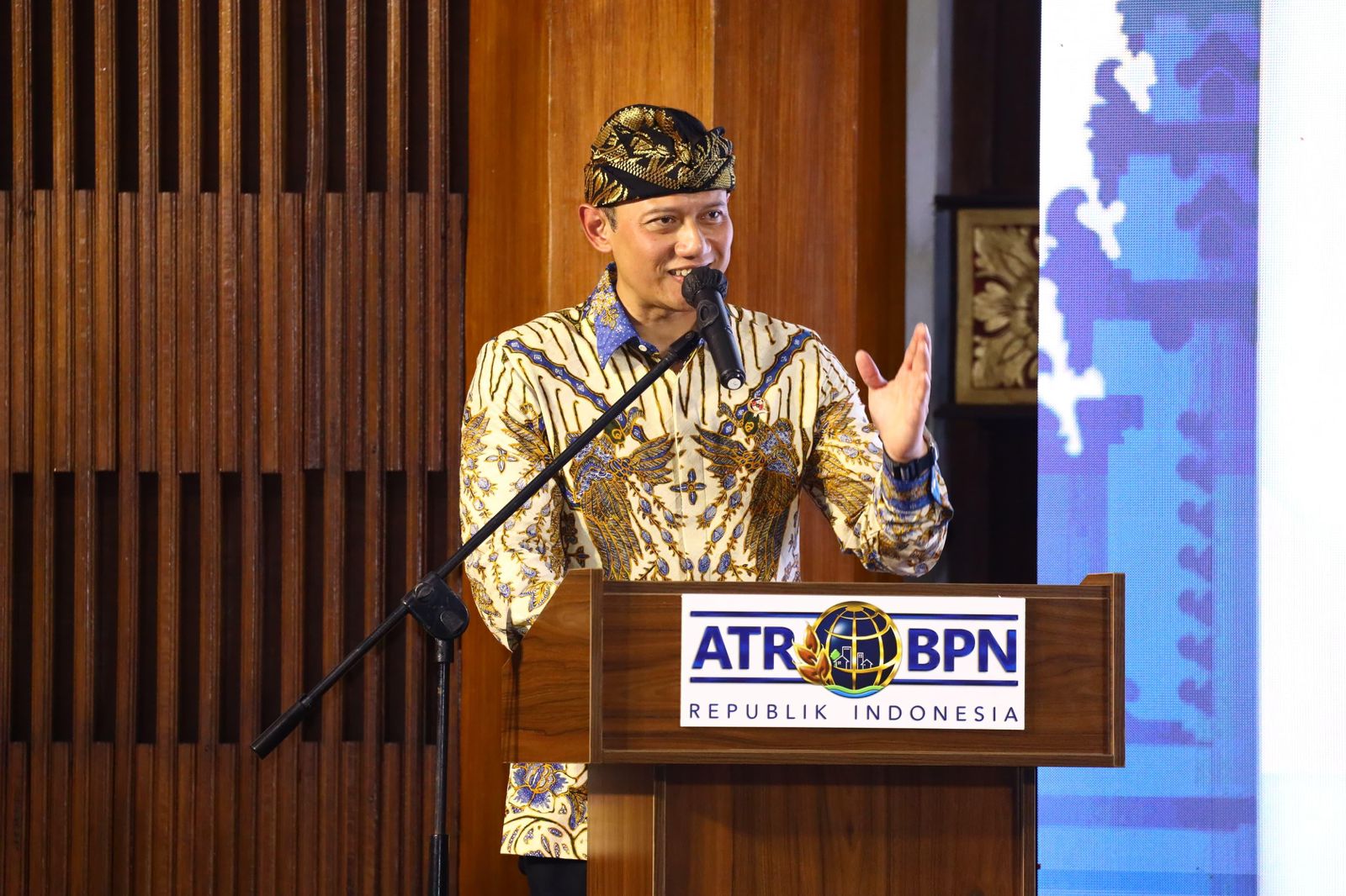 Menteri Agraria dan Tata Ruang/Kepala Badan Pertanahan Nasional (ATR/BPN), Agus Harimurti Yudhoyono (AHY). SinPo.id/Dok Kementerian ATR)