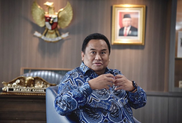 Wakil Ketua DPR RI Bidang Koordinator Industri dan Pembangunan (Korinbang), Rachmat Gobel. (SinPo.id/Parlementaria)