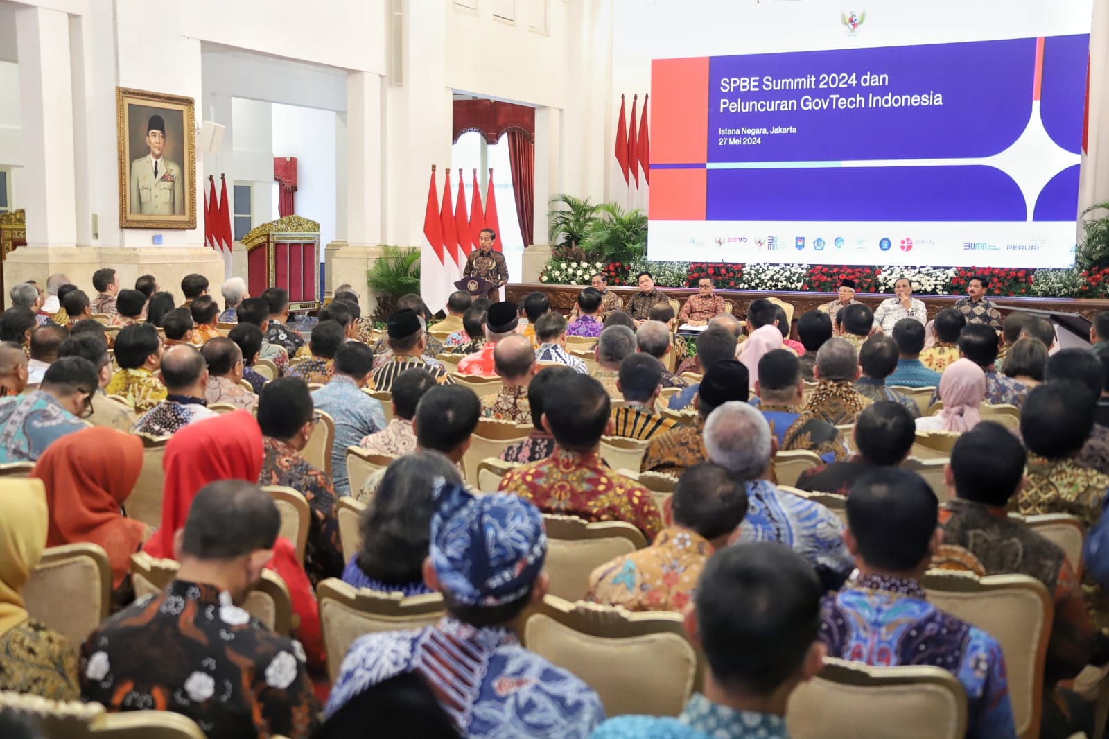Presiden Jokowi meluncurkan INA Digital. (SinPo.id/dok. PANRB)