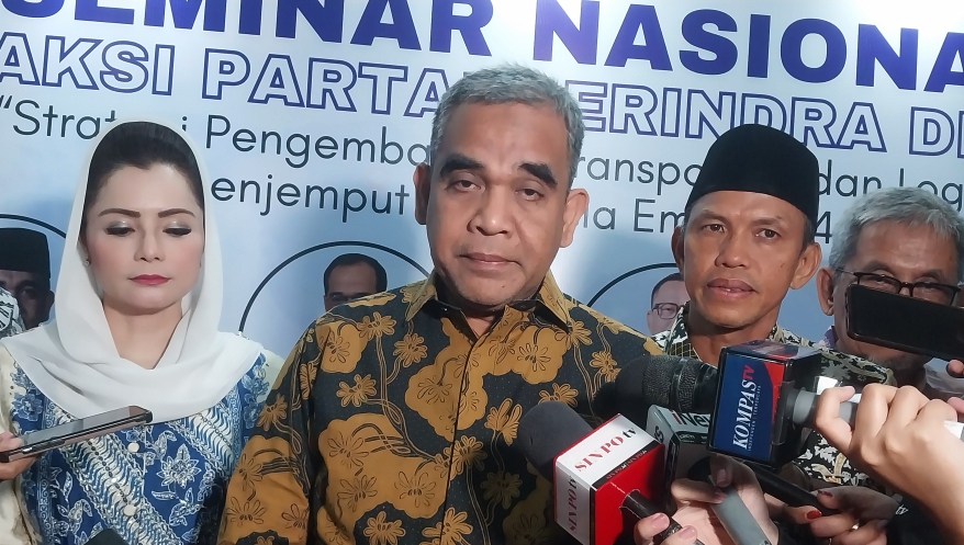 Ketua Fraksi Gerindra DPR RI Ahmad Muzani (SinPo.id/ Galuh Ratnatika)