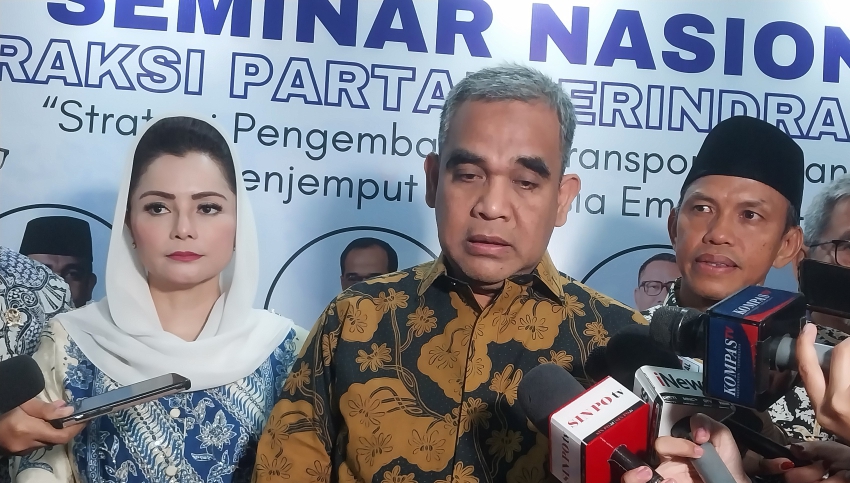 Ketua Fraksi Gerindra DPR RI Ahmad Muzani (SinPo.id/ Galuh Ratnatika)
