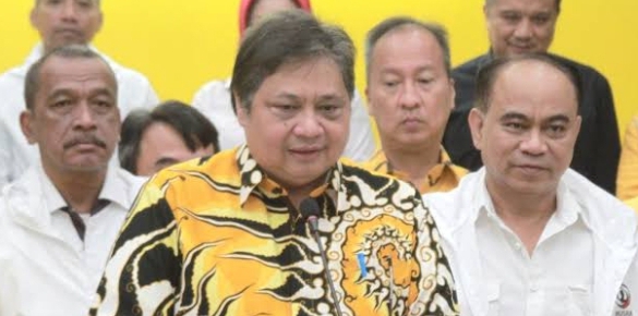 Ketua Umum Partai Golkar Airlangga Hartarto (SinPo.id/ Ashar)