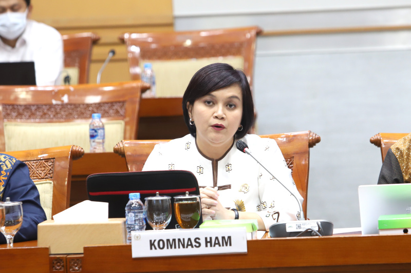 Komisi III DPR gelar raker dengan Komnas HAM membahas evaluasi kinerja Komnas HAM selama 2023-2024 (Ashar/SinPo.id)