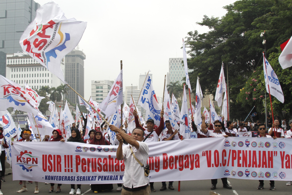 Peringatan Hari Buruh di Indonesia (SinPo.id/ashar)