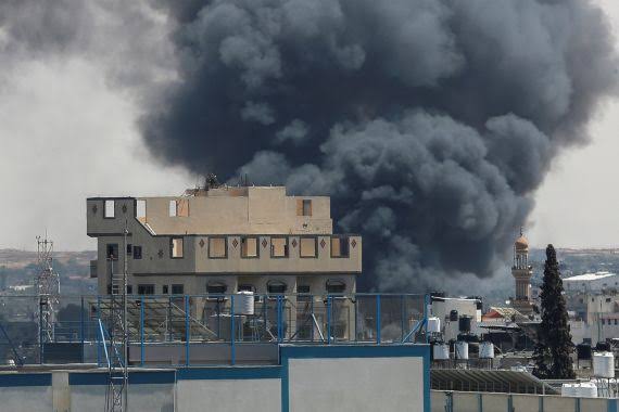 Serangan Israel di Rafah. (SinPo.id/Reuters)