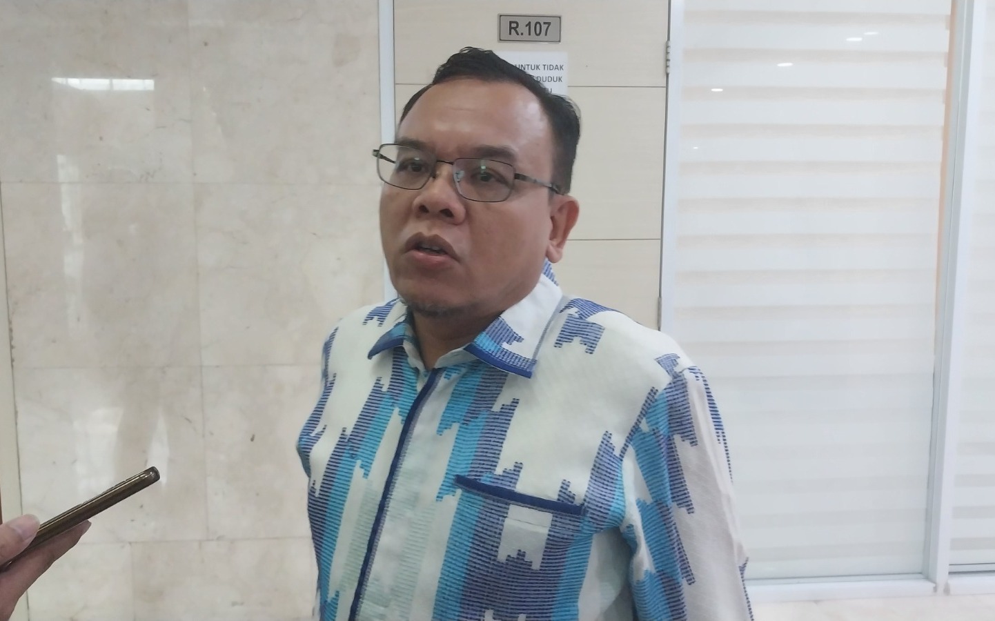 Ketua Fraksi PAN DPR RI, Saleh Partaonan Daulay. (SinPo.id/Galuh Ratnatika)