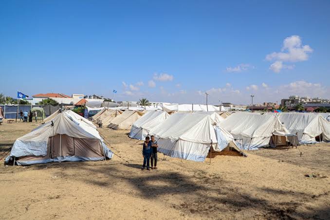 Keterangan foto: Kamp pengungsi di Gaza Sumber: Xinhua