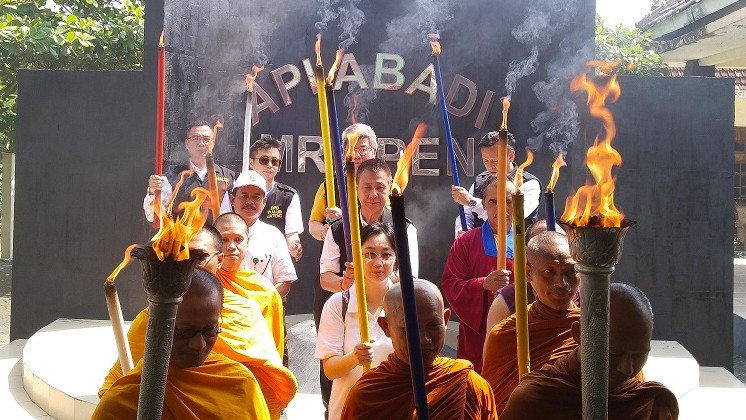 Pengambilan Api Dharma Waisak 2024 (SinPo.id/Kemenag)
