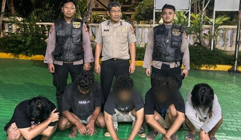 Polres Metro Jakarta Barat mengamankan para remaja yang hendak tawuran. (SinPo.id/dok Polres Jakbar)