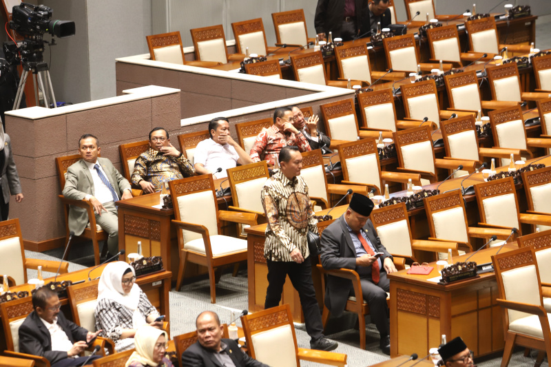 DPR RI gelar Rapat Paripurna ke-18 Masa Persidangan V Tahun 2023-2024 di Nusantara II, Kompleks Parlemen, Senayan, Jakarta. (SinPo.id/Ashar)