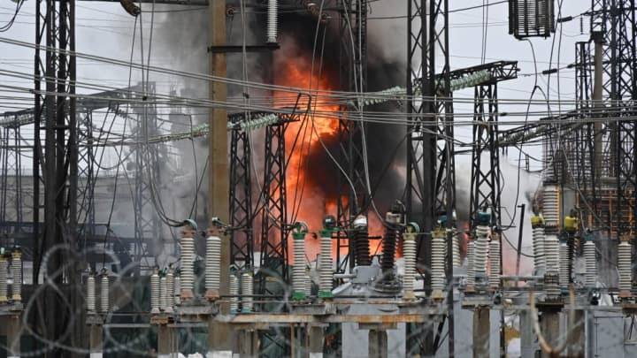 Energi Ukraina yang rusak akibat serangan Rusia (SinPo.id/Getty Images)