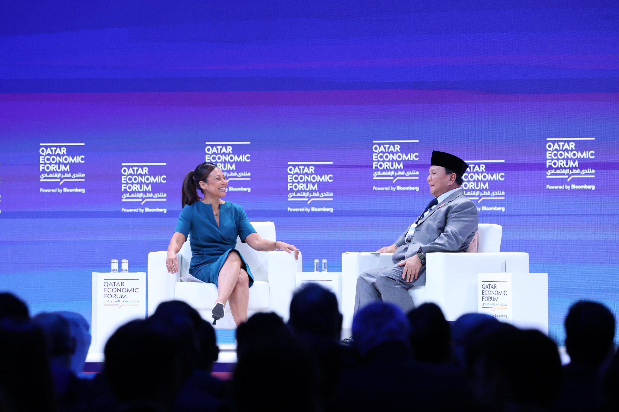 Prabowo di acara Qatar Economic Forum (Sinpo.id/Tim Media)