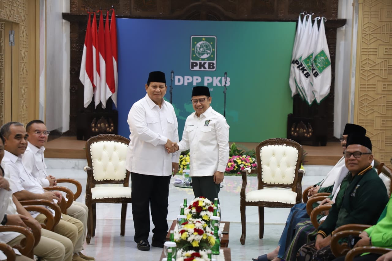 Kunjungan Prabowo ke DPP PKB (SinPo.id/ashar)