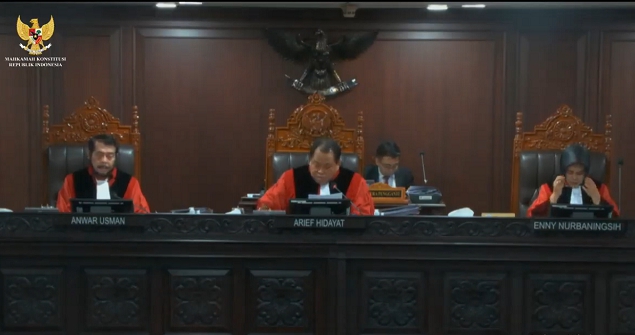 Hakim MK Arief Hidayat (SinPo.id/ Tangkapan layar)
