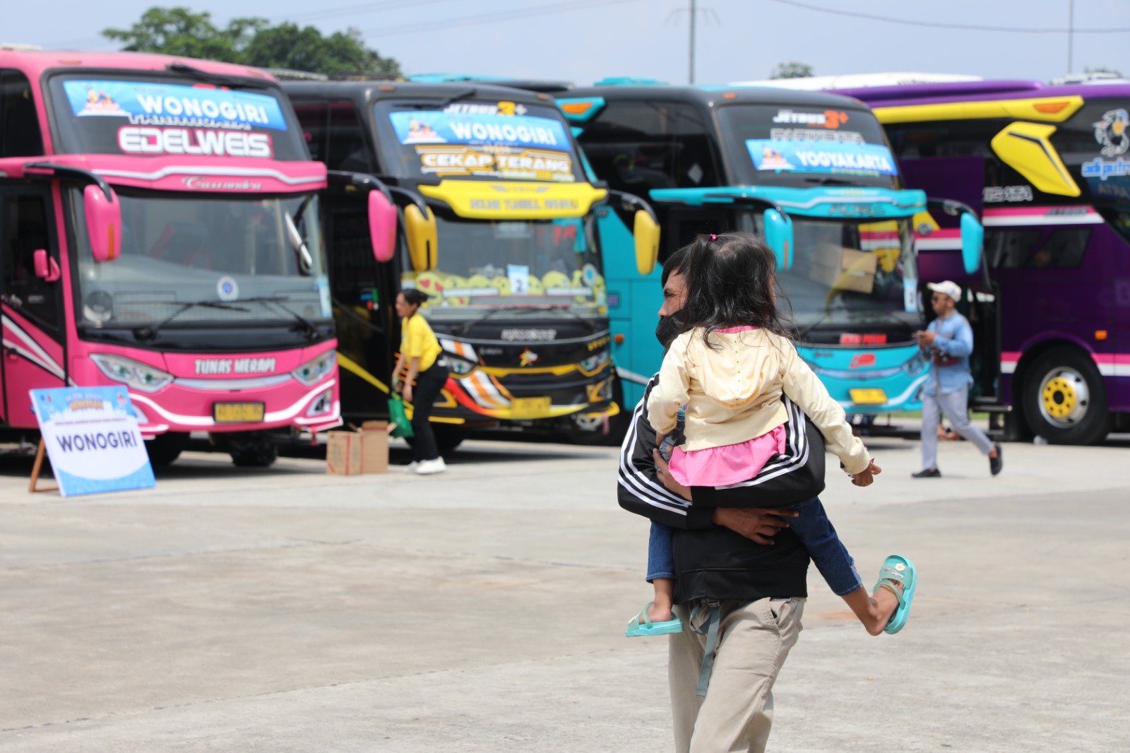 Ilustrasi mudik gratis dengan bus (SinPo.id/dok.Kemenhub)